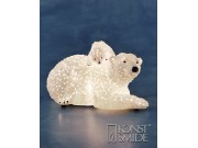 Konstsmide Fibre Optic Polar Bears LED (32 x 20.5cm)